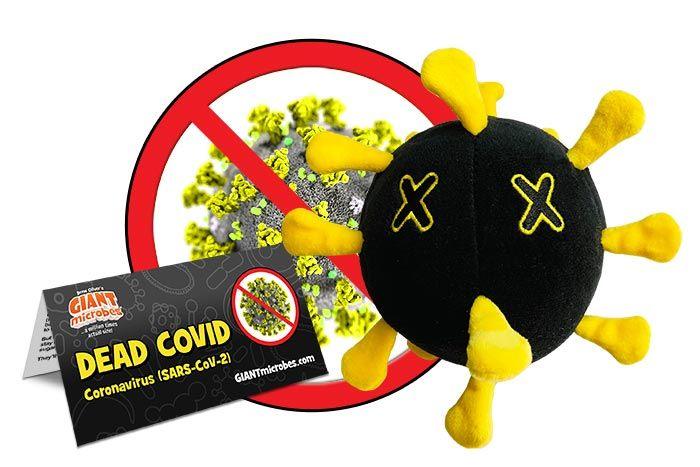Giant Microbes Original Dead COVID (SARS - CoV - 2) Plush Educational Toy - Guzzgoggs