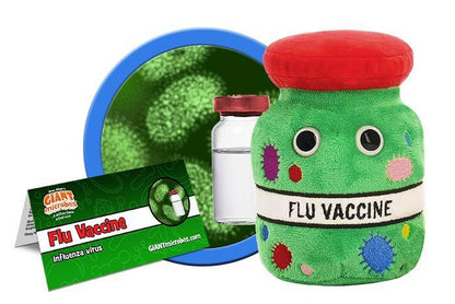 Giant Microbes Original Flu Vaccine Plush Educational Toy - Guzzgoggs