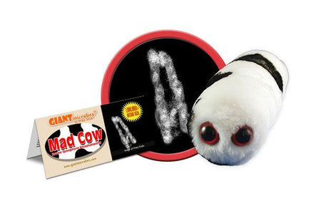 Giant Microbes Original Mad Cow Disease Plush Educational Toy - Guzzgoggs