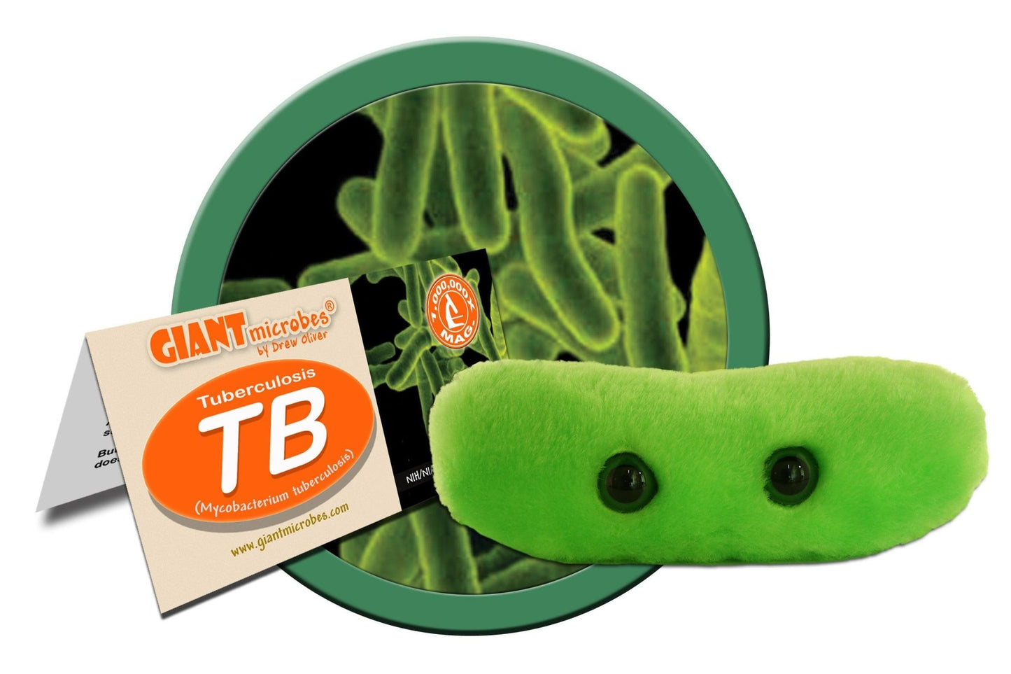 Giant Microbes Original TB (Tuberculosis) Plush Educational Toy - Guzzgoggs