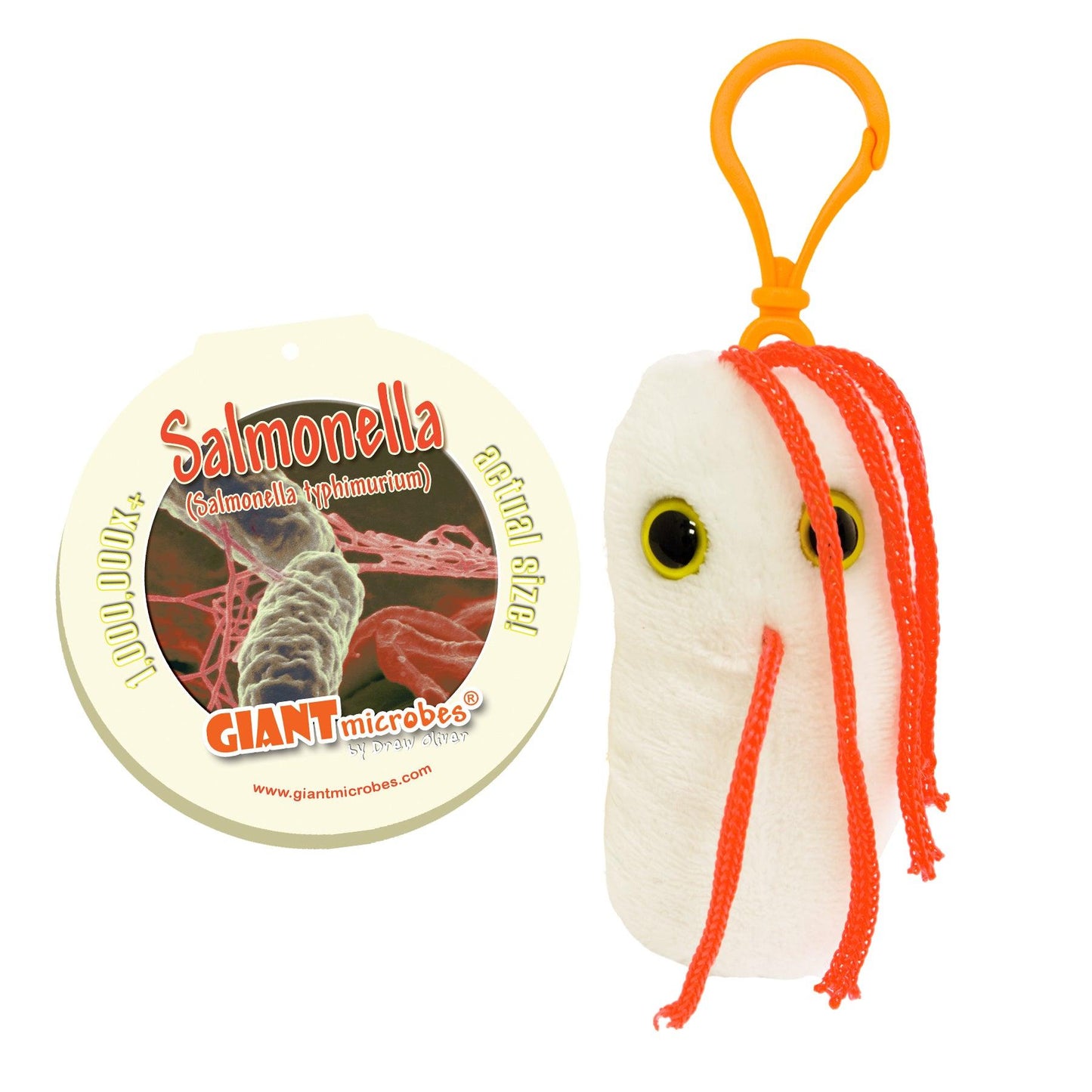 Giant Microbes Salmonella Keyring - Guzzgoggs